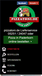 Mobile Screenshot of pizzatoni.de